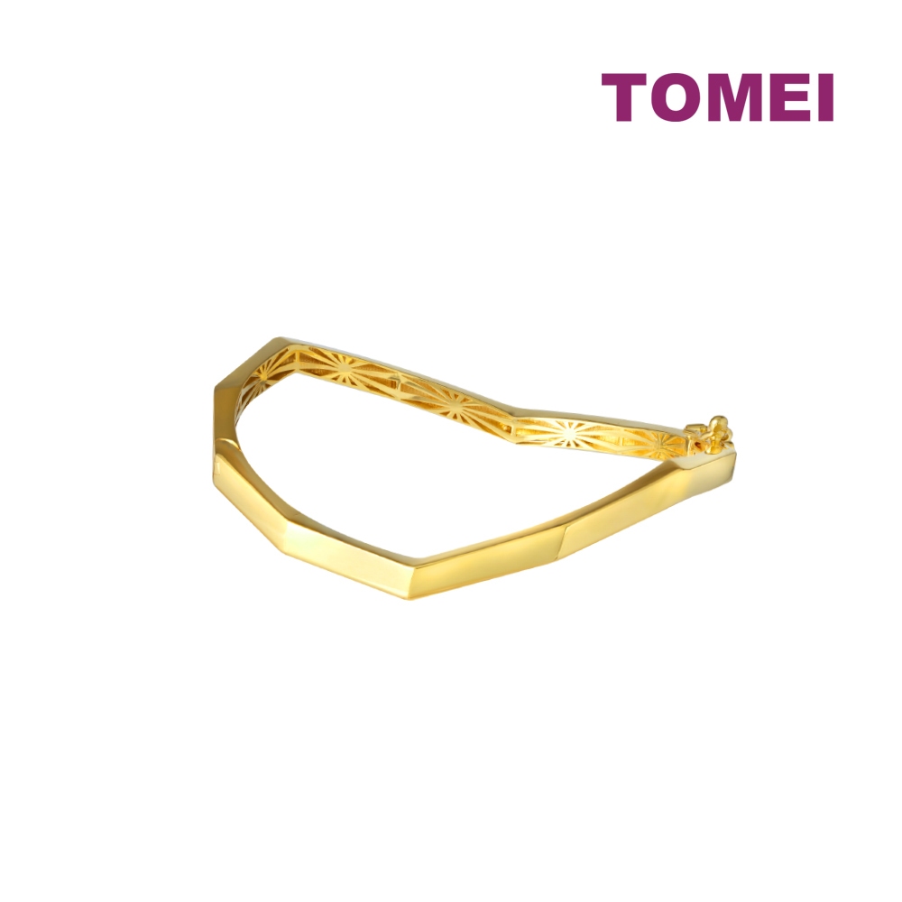 TOMEI Lusso Italia Bangle Yellow Gold 916 Shopee Malaysia