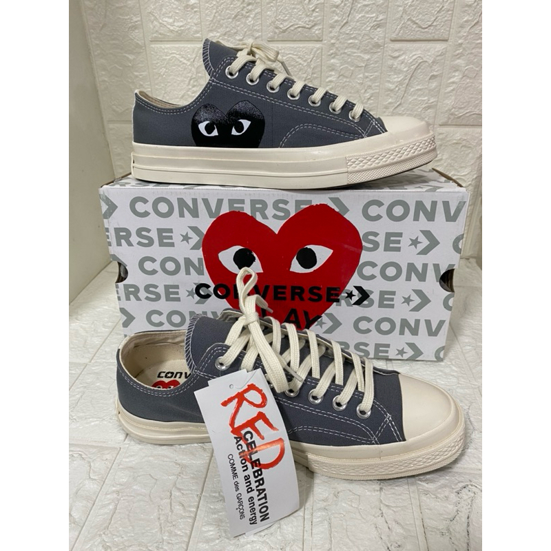 kasut converse cdg grey Shopee Malaysia