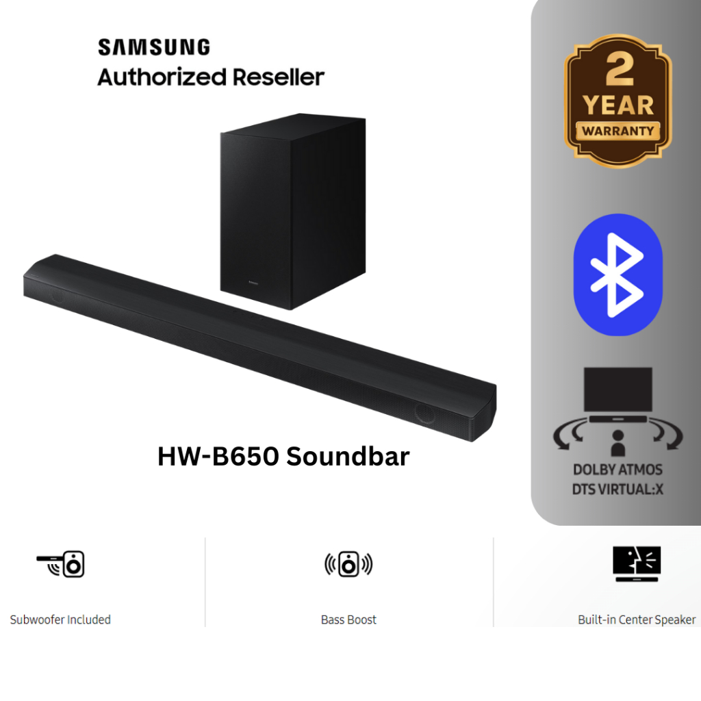 Samsung HWB650 3.1 Ch BSeries Soundbar HWB650/XM Sound Bar Bunyi Speaker Home Audio Home