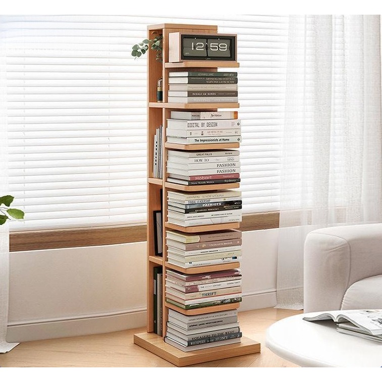 Simple floor to ceiling living room storage rack corner bookshelf small ...