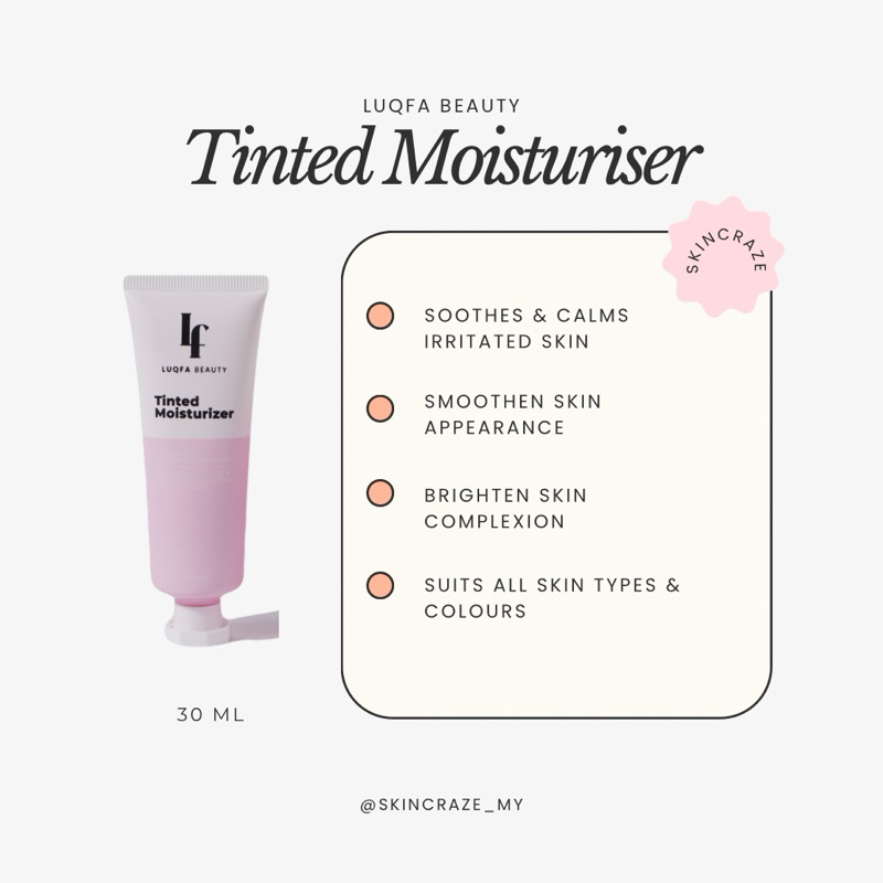 Luqfa Beauty Tinted Moisturiser - Official Agent Luqfa | Shopee Malaysia