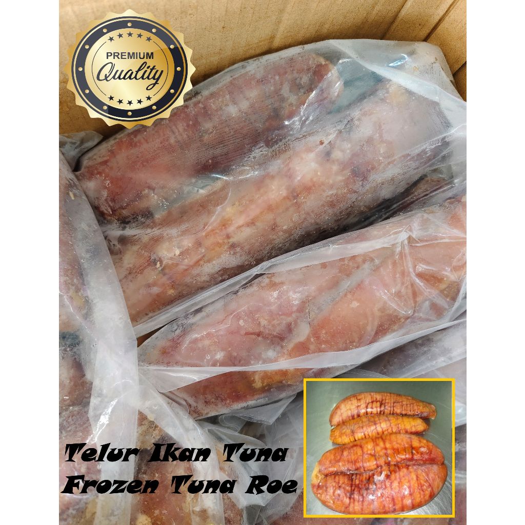 Telur Ikan Tuna / Frozen Tuna Roe / Frozen Seafood/ 1kg packing ...