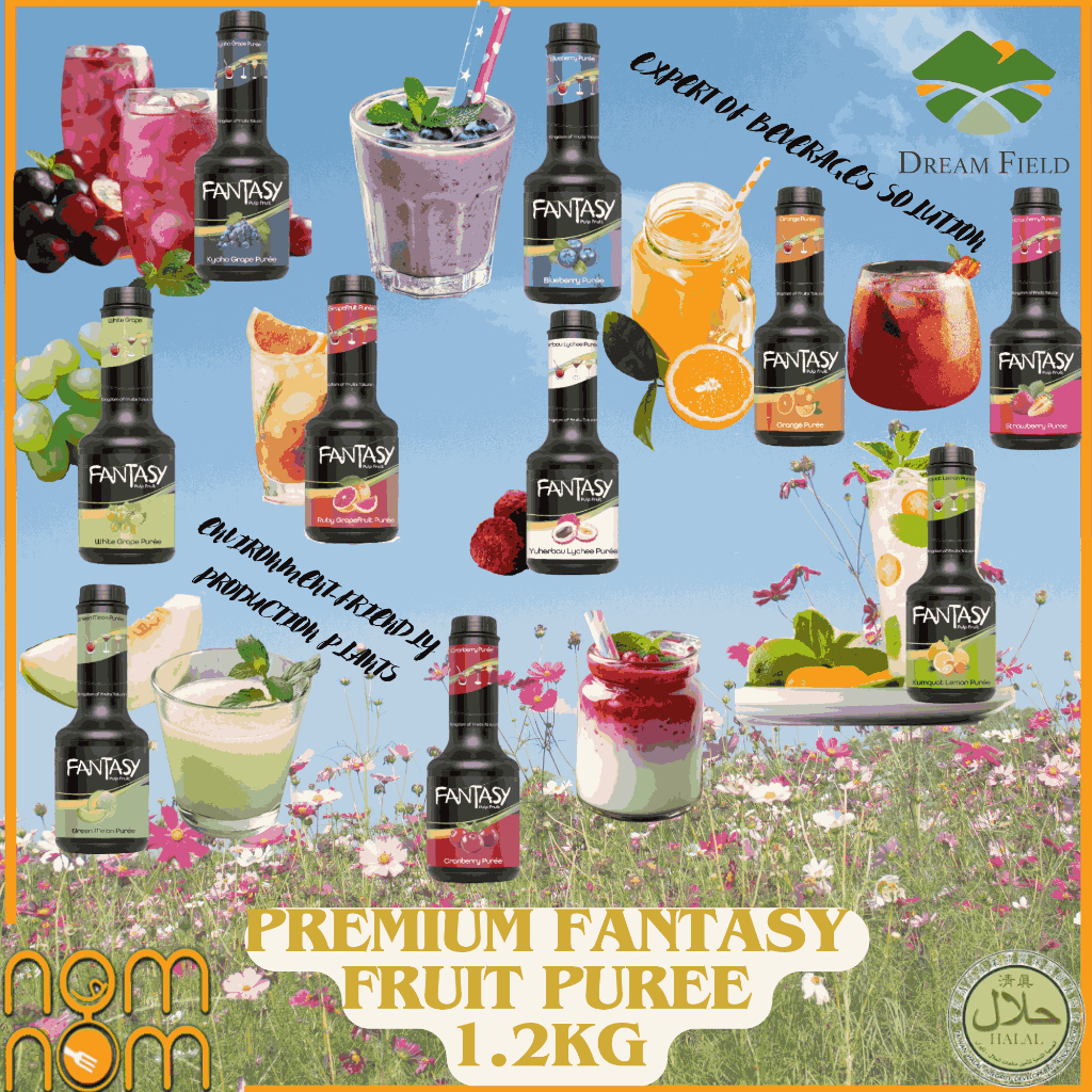 [HALAL] DREAMFIELD Taiwan Fantasy Fruit Puree (EXP MAY 2025