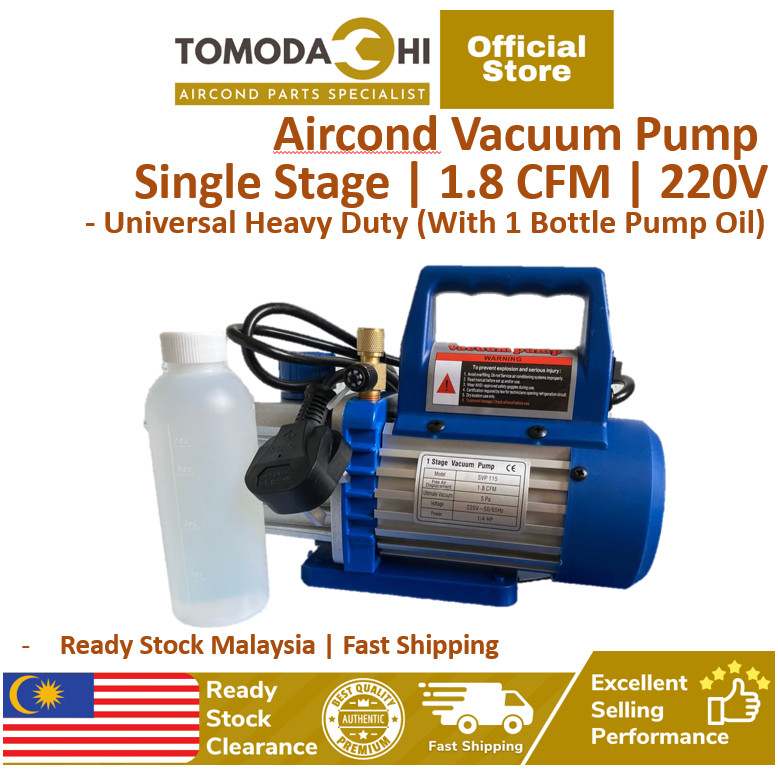 TOMODACHI AC Vacuum Pump Aircond Kereta Rumah 1.8 CFM 150W Heavy Duty