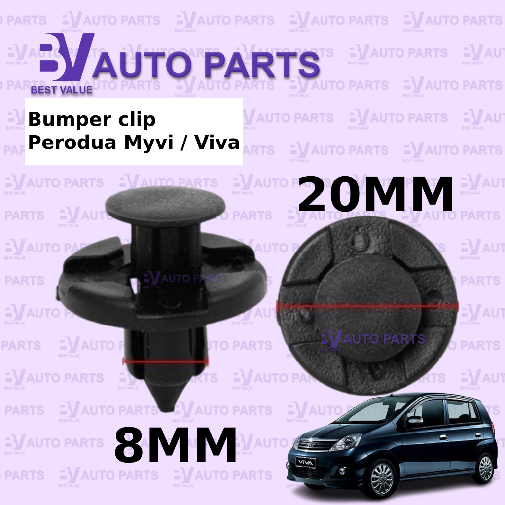 Perodua Myvi / Viva Bumper Fender Under Shield Clips/Bumper Clips
