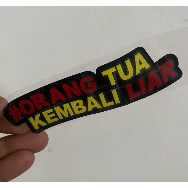 Orang Tua kembali Liar Sticker Motor Waterproof | Shopee Malaysia