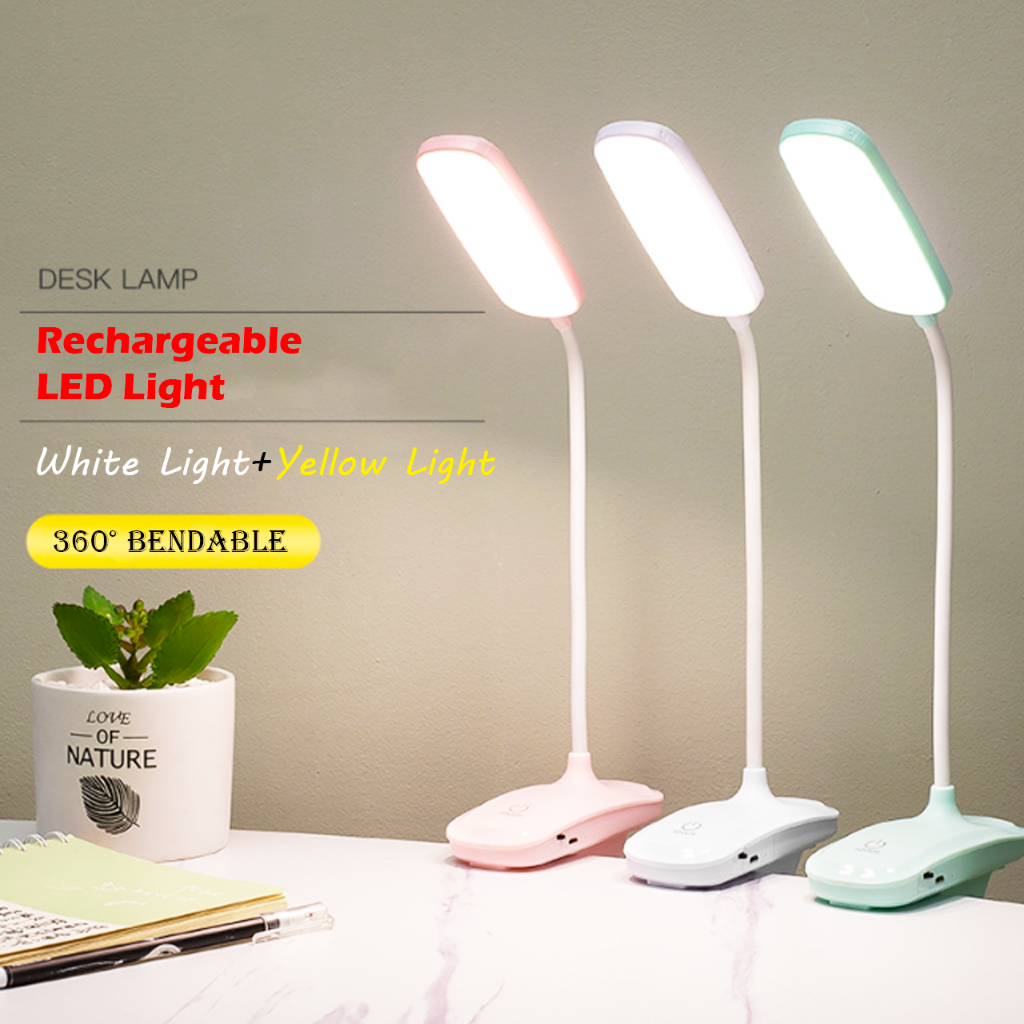 LED Touch Dimming Desk Lamp Study Lamp Rechargeable Eye Protection 3 ...