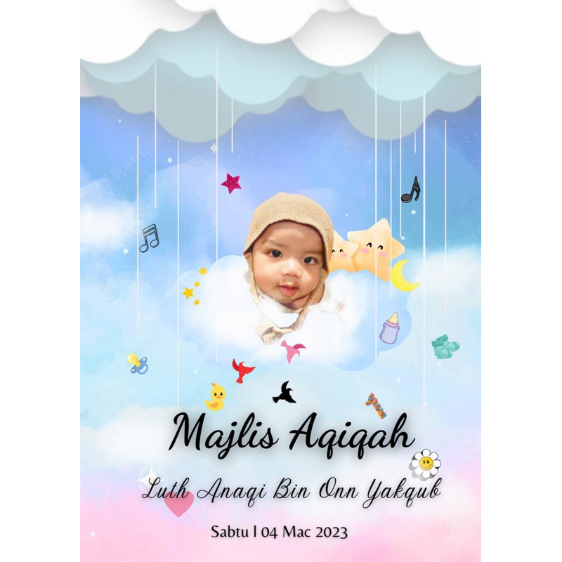 Kad Jemputan Digital Aqiqah (Video/ E-Card) | Shopee Malaysia