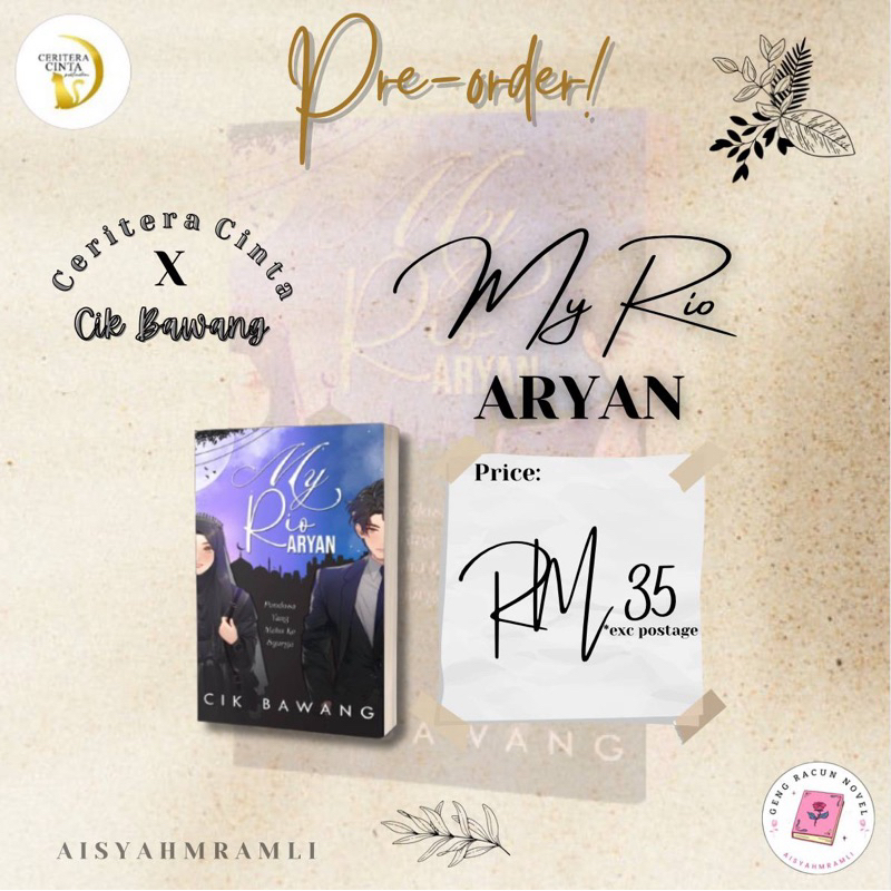 NOVEL MY RIO ARYAN - CIK BAWANG | Shopee Malaysia