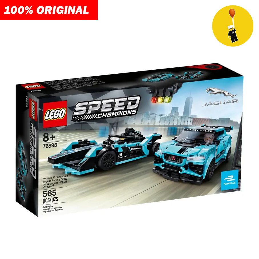 LEGO 76898 Speed Champions Formula E Panasonic Jaguar Racing GEN2 & I ...