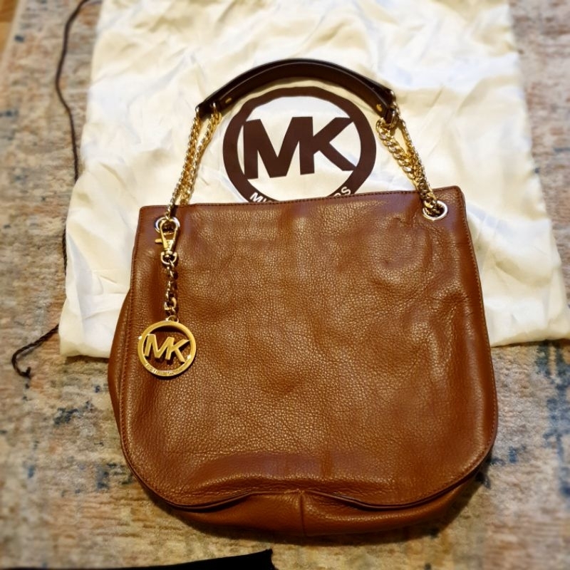 Pre loved Michael Kors brown popular tote bag