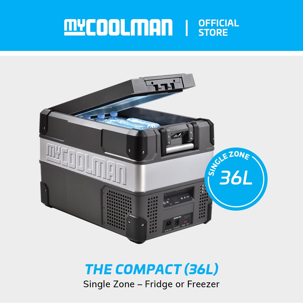 Mycoolman 36L (The Compact) Portable Car Refrigerator Single Zone ...