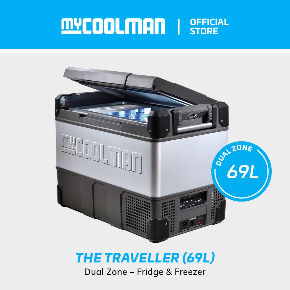 myCOOLMAN 69 Litre Dual Zone Portable AC/DC Fridge Freezer