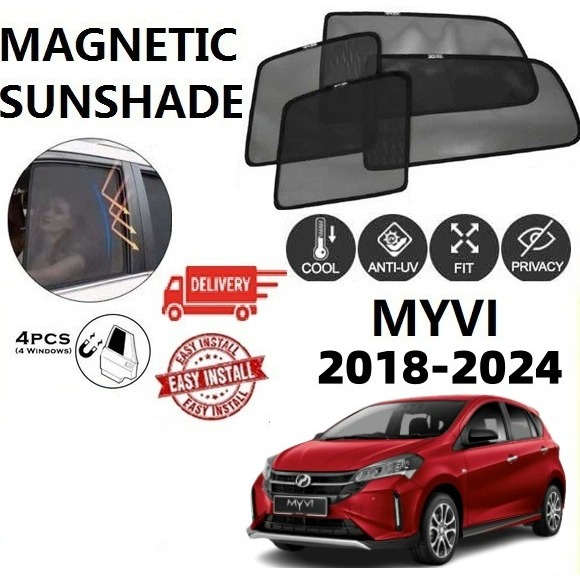 Perodua Myvi New Model 2018 2024 Year Custom Fit Strong Magnetic ...