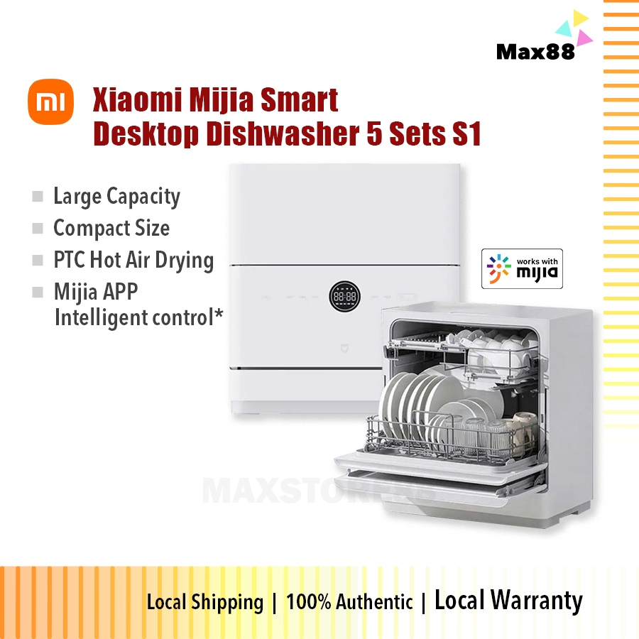 Xiaomi Mijia Smart Desktop Dishwasher 5 Sets S1 99.99 UV Sterilization
