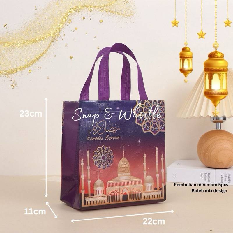 [NEW] 2025 Aidilfitri Syawal Ramadan Raya Gift Bag Non-Woven Tote Bag ...