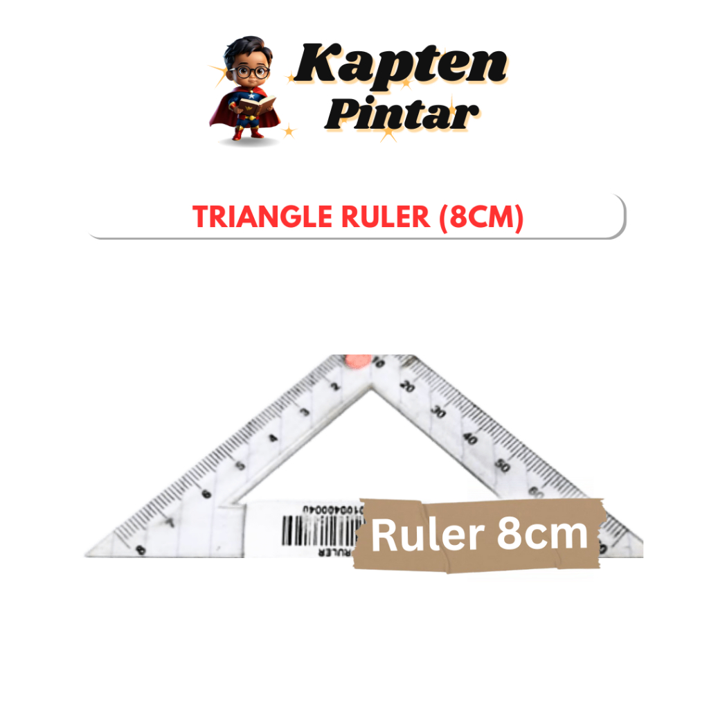 Triangle Ruler (8cm) | Shopee Malaysia
