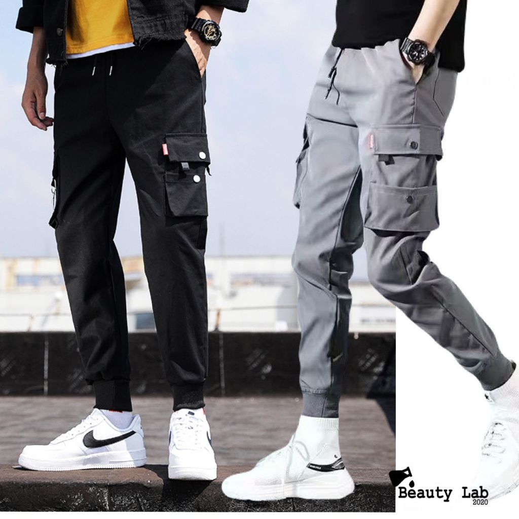 Seluar Cargo Lelaki M-5XL Celana Seluar Panjang Lelaki Cargo Pants Men ...