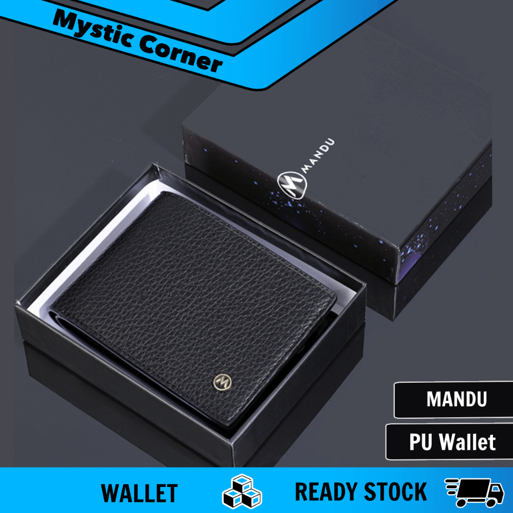 PU Wallet Men Short Bifold Wallet Stylish Wallet with Coin Zipper ...