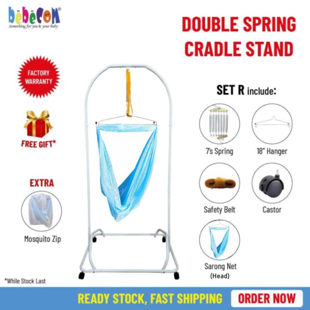 {CRADEL TRAVEL FRIENDLY} Baby Spring Cot Cradle with Easy Dismantle