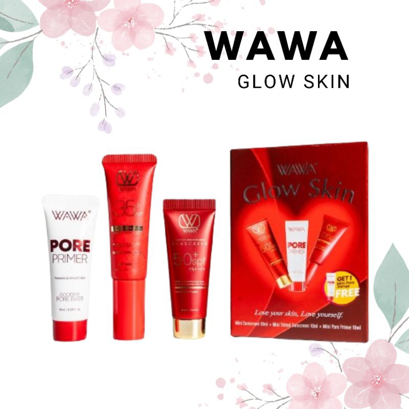 wawa glow skin wawa cosmetics free mini primer | Shopee Malaysia