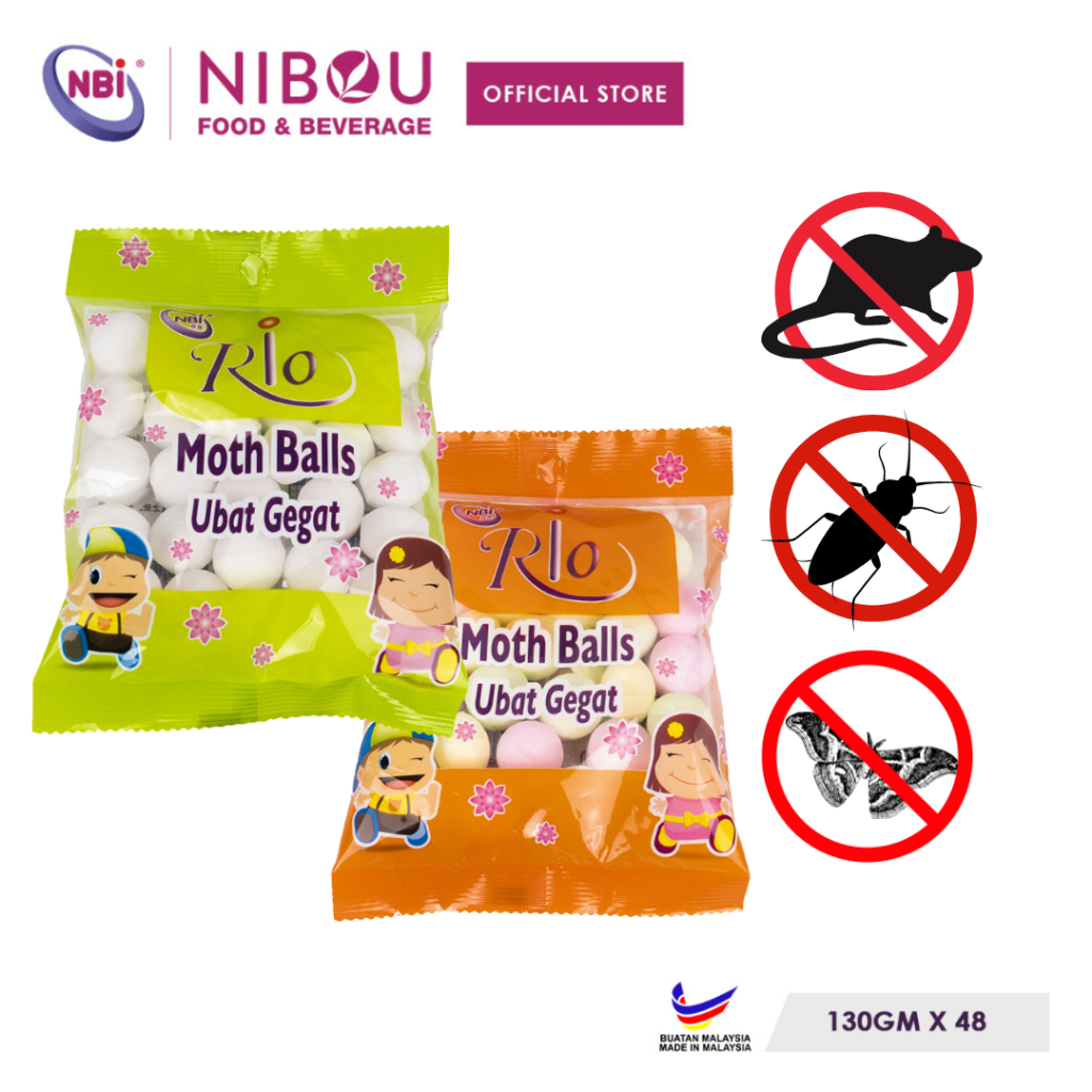 RIO Moth Balls (130gm) / Ubat Gegat - For Toilet | Shopee Malaysia