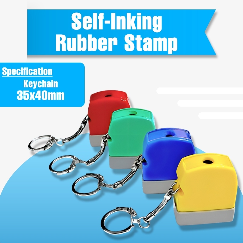 Printable 35*40mm Photosensitive Self-Inking Key Chain Consumables ...