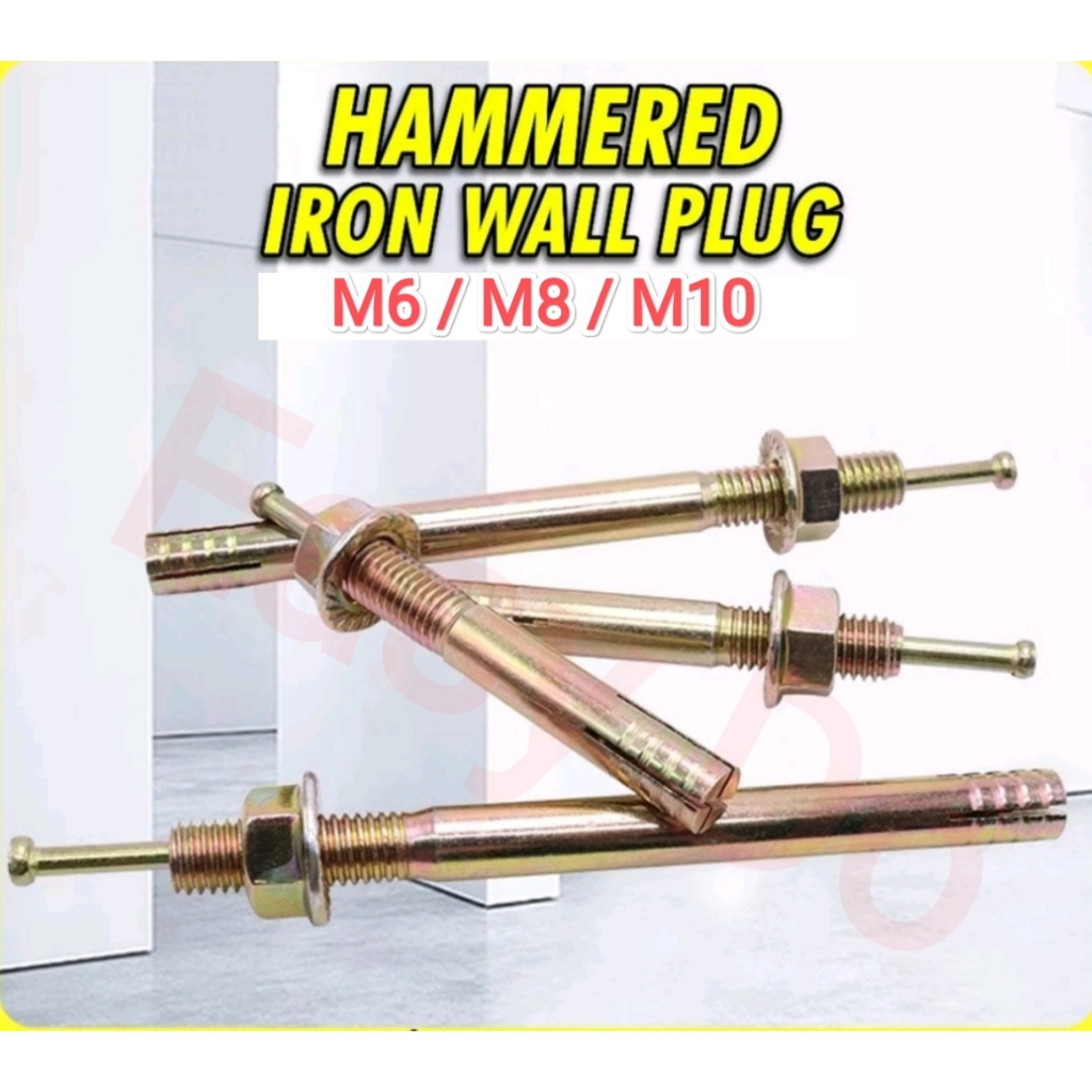 M6 / M8 / M10 Dynabolt/expansion Bolt Tap Iron Hammer Drive Anchor DNA ...