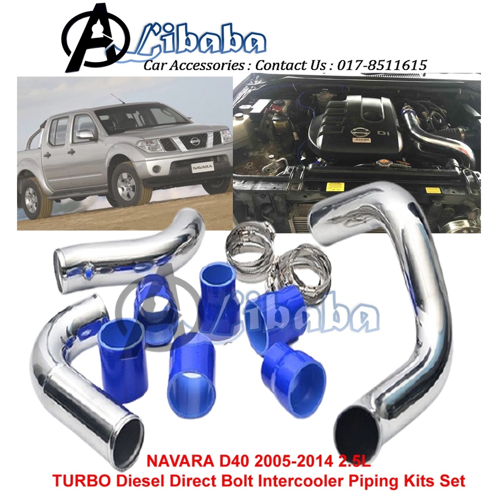 NAVARA D40 20052014 2.5L TURBO Diesel Direct Bolt Intercooler Piping
