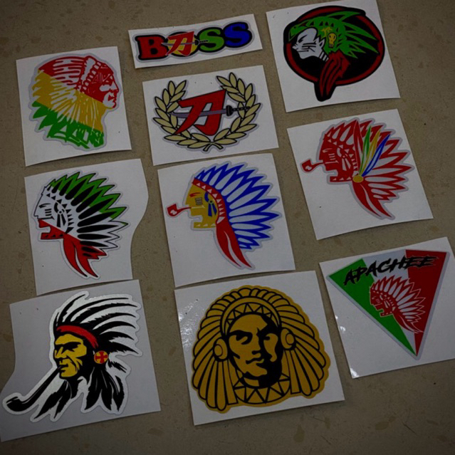 Sticker outdoor motor dan kereta Apache pangkah the Boss samurai ...