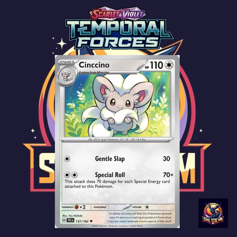 Pokemon TCG Cinccino Temporal Forces | Shopee Malaysia