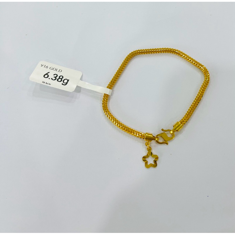 Youloong Rantai Gelang Tangan Pandora Emas916 916gold Pandora Bracelet