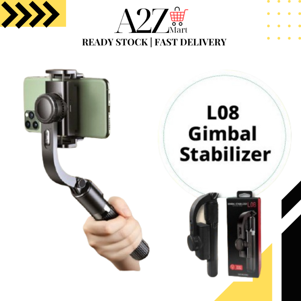 [Bluetooth Phone Stabilizer] L08 Gimbal Stabilizer Anti-Shake Handheld ...