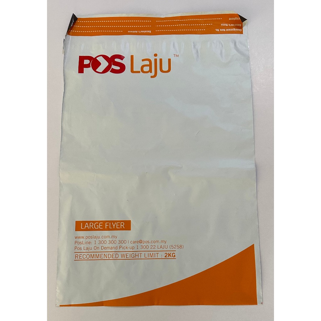 Free Extra 2pcs Poslaju Courier Bag pocket plastik kurier beg flyer ...