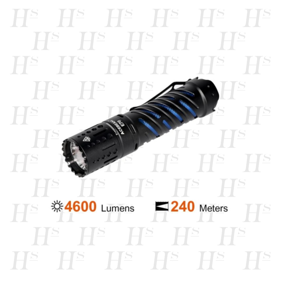 ACEBEAM E70 CREE XHP70.2 NW LED 4600 Lumens EDC Flashlight 5000K ...