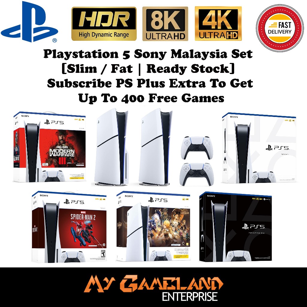 PS5 Slim 1TB SONY Playstation Physical Disc Edition / Digital Version ...