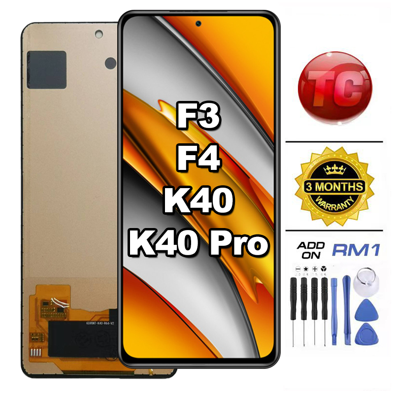 LCD POCO F3/ F4/ Redmi K40/ K40 Pro Compatible For Original Glass Touch ...