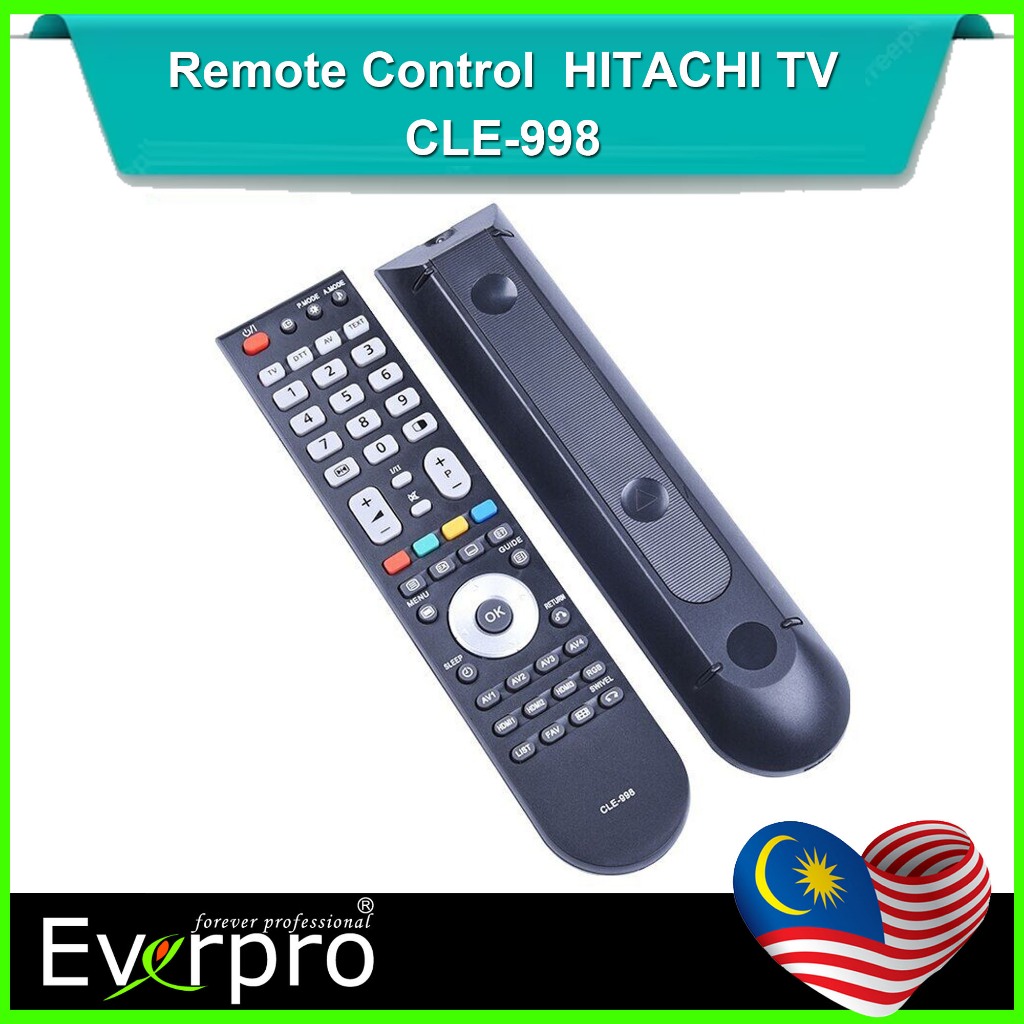 Remote control HITACHI TV CLE-998 CLE-999 CLE-993 CLE-1002 HIT-998A HIT ...