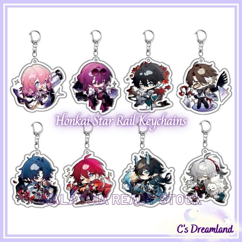 C'S DREAMLAND Honkai Star Rail Keychains Anime Animation Cartoon ...