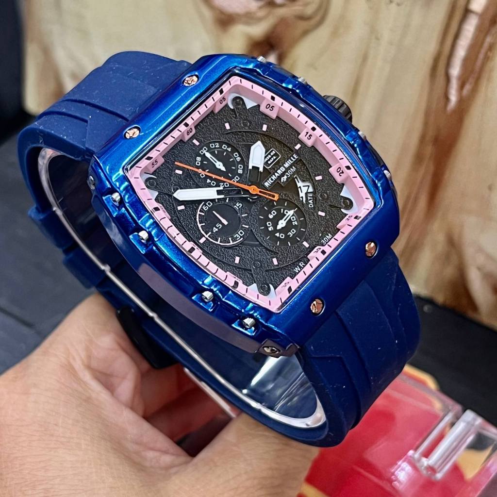 High Quality jam tangan lelaki Richard miller World War Ii Watch Male Non Mechanical RM Barrel Type Waterproof Cool T Shopee Malaysia