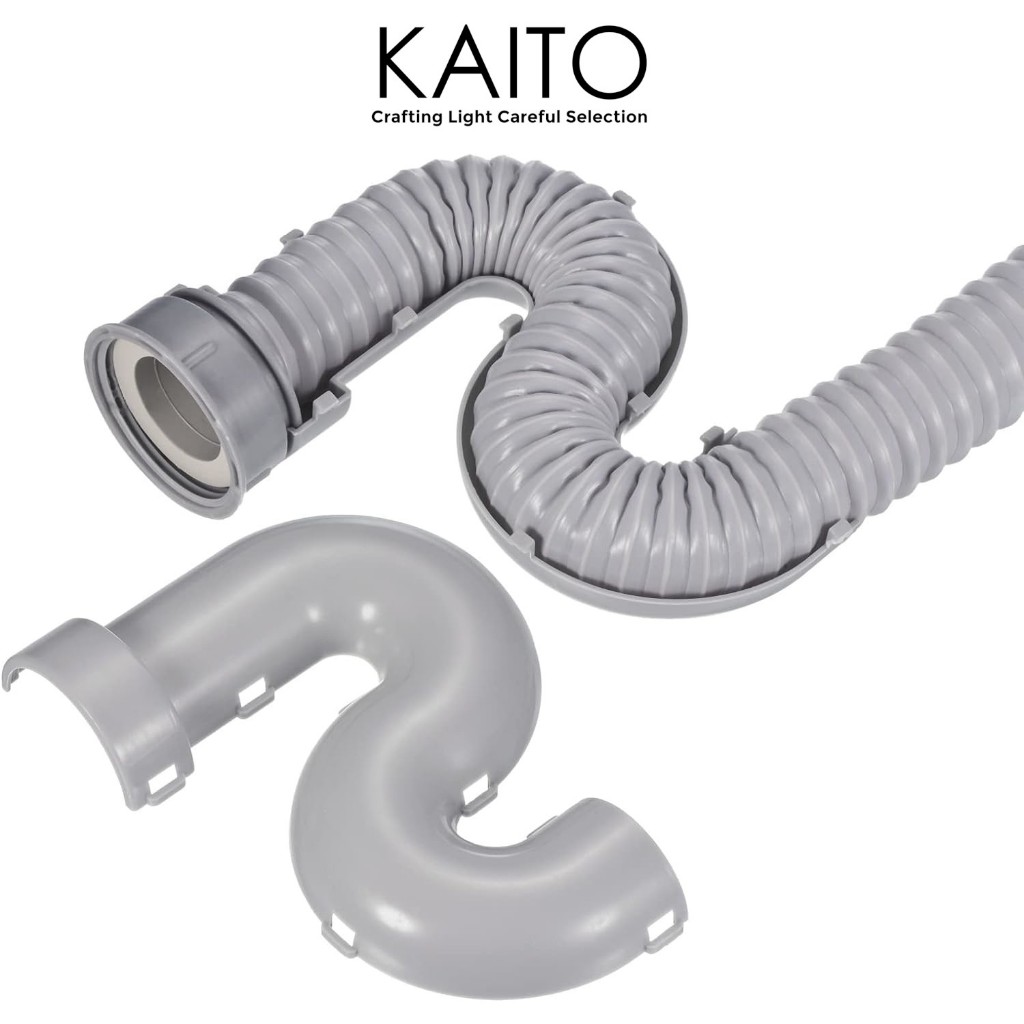 【FULL SET】 1/2“ Stainless Steel Kitchen Wash Basin Drain Pipe Sink ...