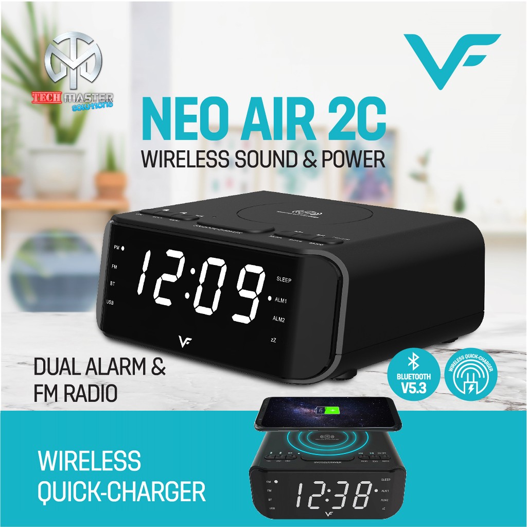 Vinnfier VF Neo Air 2C Wireless Quick-Charger Bluetooth Speaker Dual ...