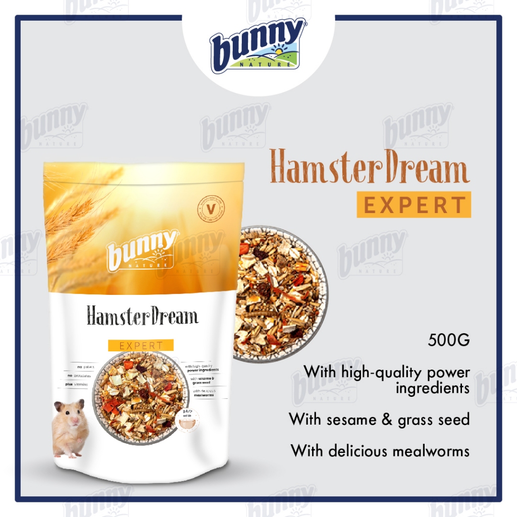 𝐁𝐮𝐧𝐧𝐲𝐍𝐚𝐭𝐮𝐫𝐞 ] HAMSTER DREAM - EXPERT 500G Hamster Complete Food  No Extrudate No Pellet 仓鼠饲料 Makanan Dedak Hamster | Shopee Malaysia