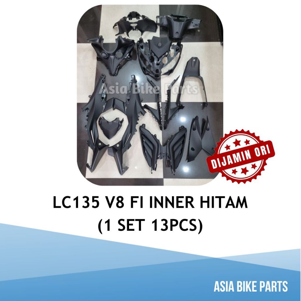 Yamaha Original LC135 V8 FI Cover Set Inner / Cover Inner Hitam - BDK ...