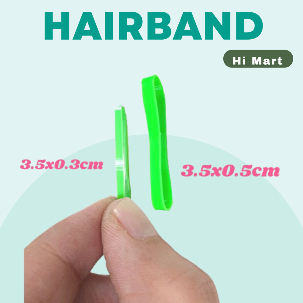 Hi Mart - 9packs Mix Hairband Korean Ponytail Hair Band Rubber Spike ...