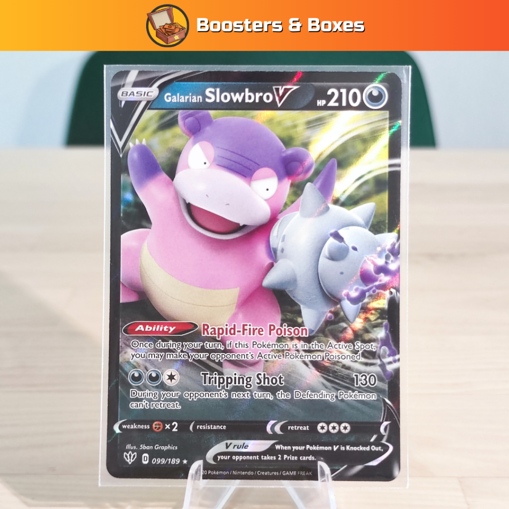 Galarian Slowbro V (099/189) [Sword & Shield: Darkness Ablaze] | Shopee ...