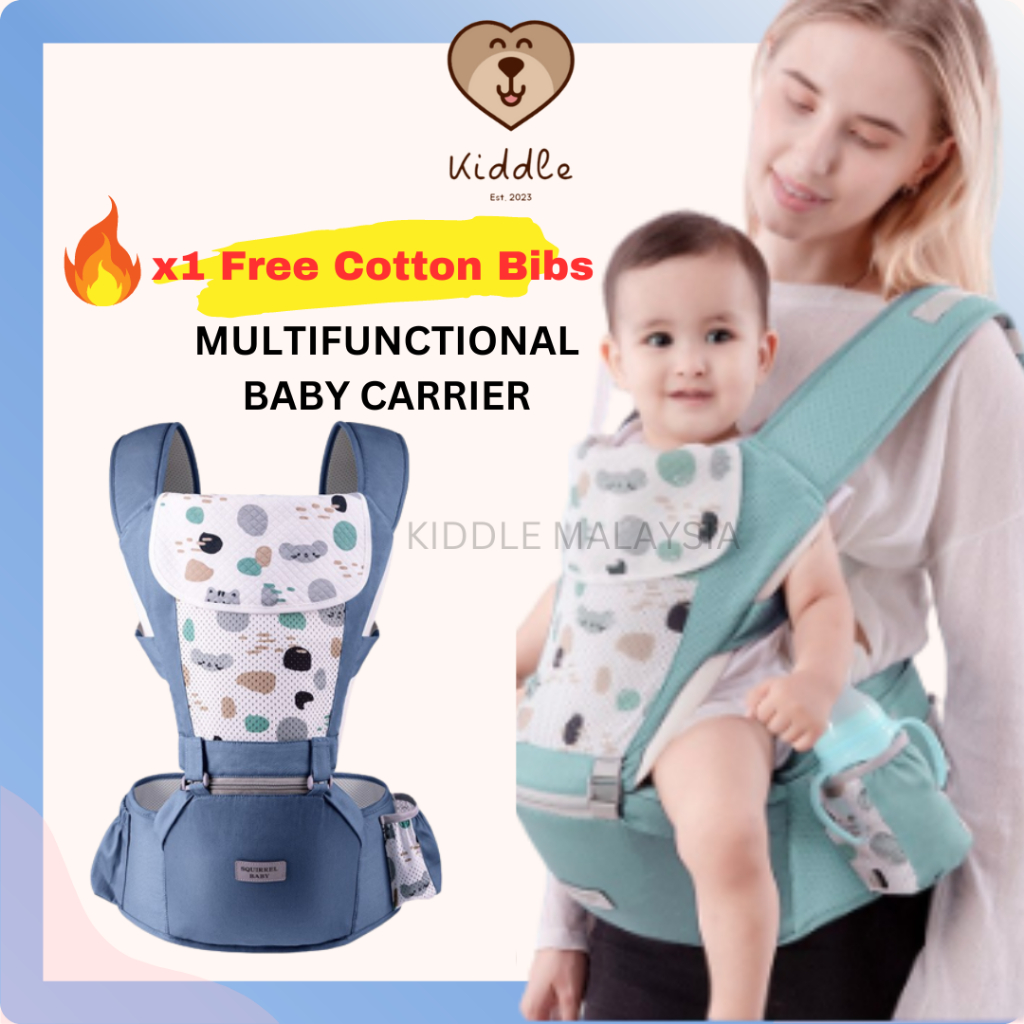 KIDDLE Baby Carrier Infant Comfortable Breathable Multifunctional Sling ...