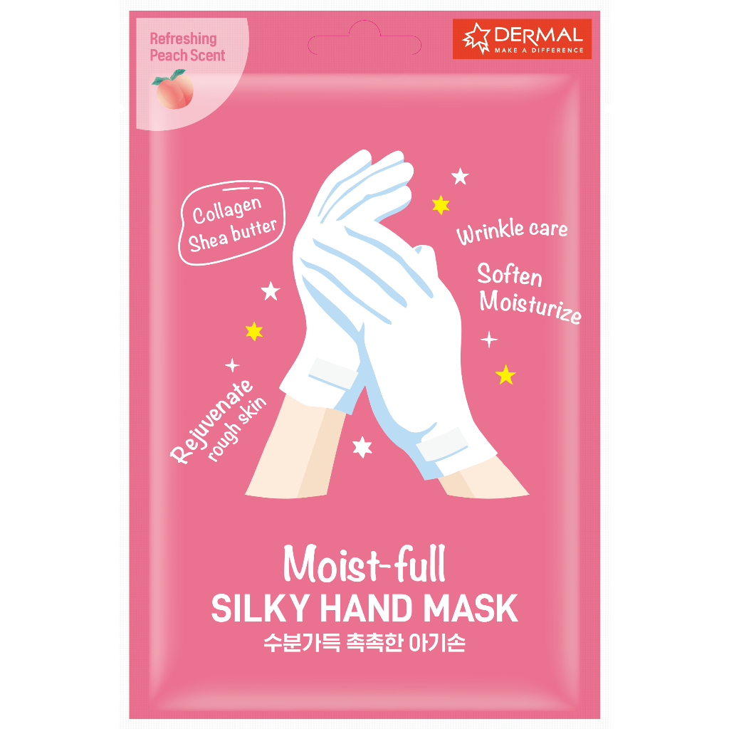 DERMAL Moistfull Silky Hand Mask Gloves | Shopee Malaysia