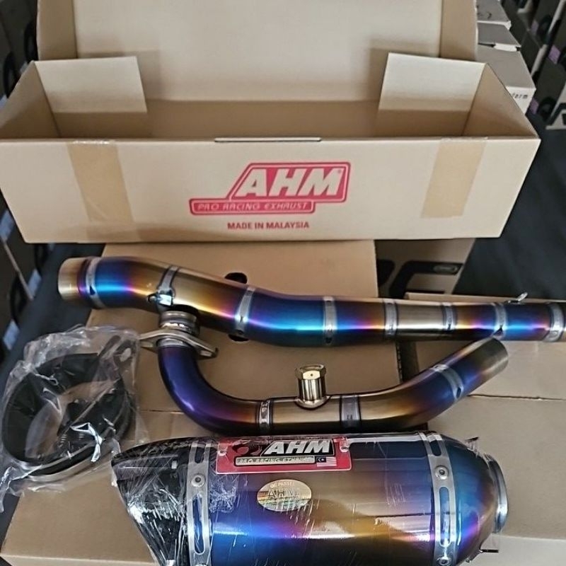 TITANIUM AHM M3 RACING PRO FULL SYSTEM EXHAUST PIPE SPR SZR LC4S LC5S ...