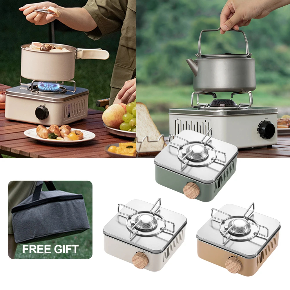 Mini Camping Stove Burner Portable Gas Stove Camping Picnic Cooking ...